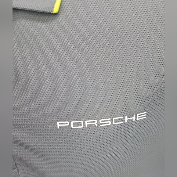 Porsche Drivers Selection Men's Herren Polo Shirt Gray Size Large - Picture 6 of 15